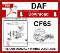 Daf CF65 Service Repair Workshop Manual download
